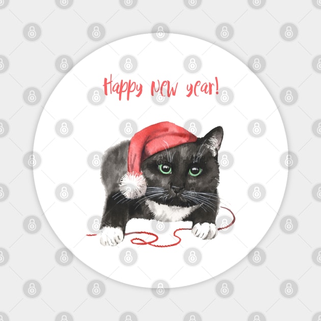 Merry Catmas Magnet by stark.shop